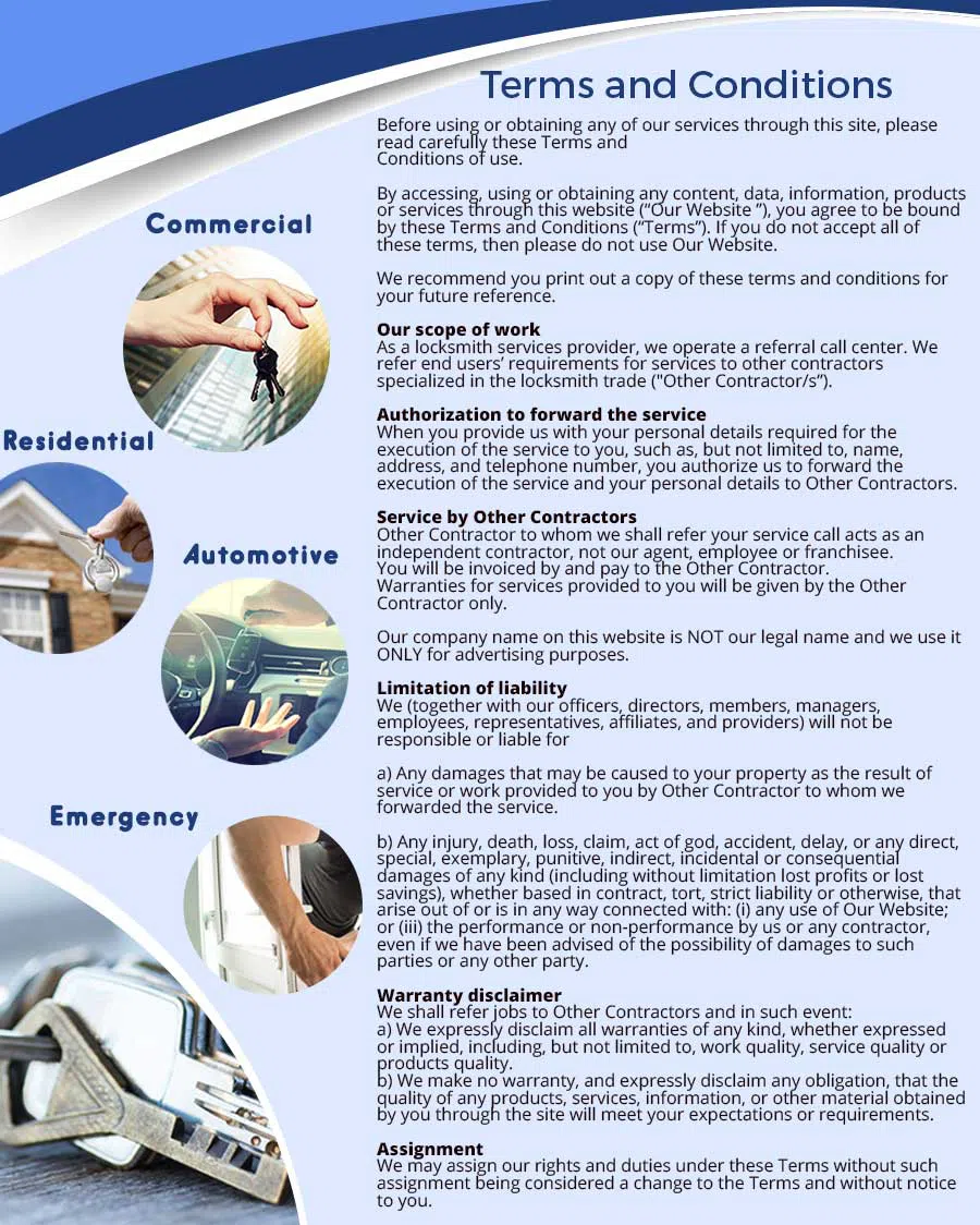 Irving Emergency Locksmith Irving, TX 972-512-6322 - terms-ls